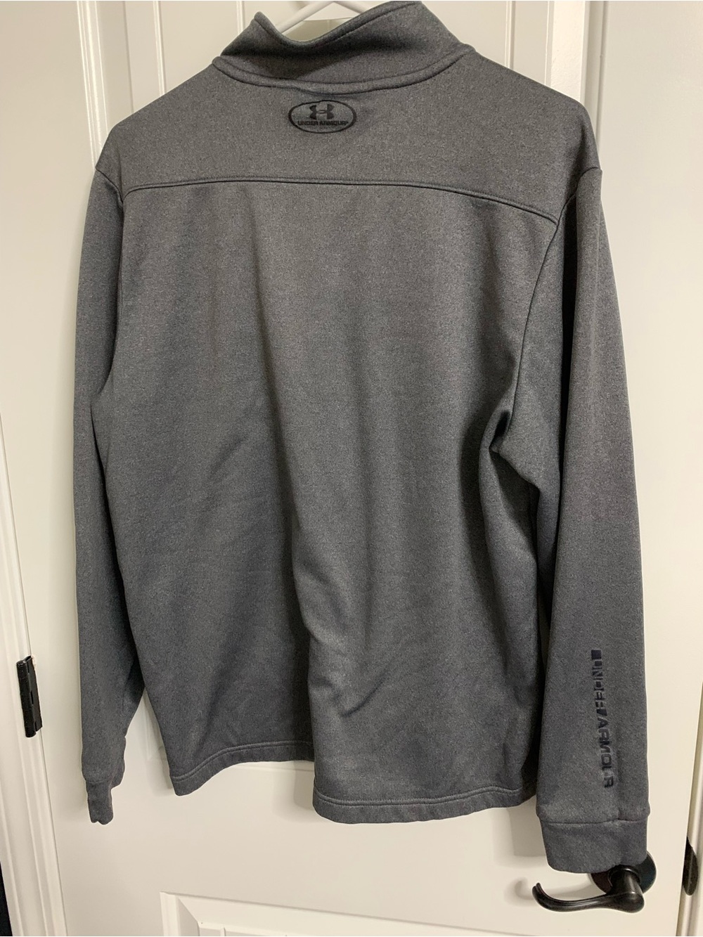 Under Armour Men's Dark Gray Quarter-Zip Pullover - Picture 2 of 2